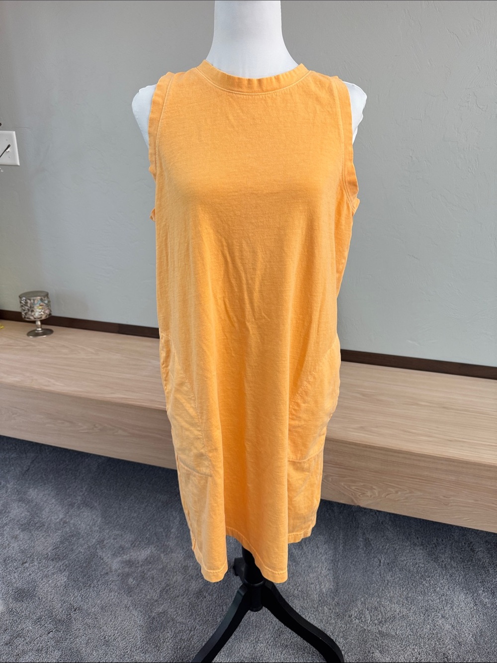 Old Navy Sleeveless Midi Dress in Bright Orange - NWOT
